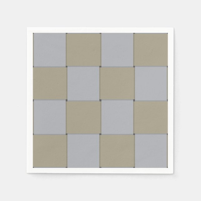 Woven Low-key Gold and Silver Graphic Pattern Napkin (Front)