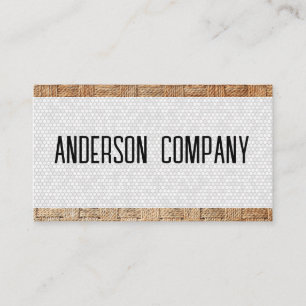 Woven Material   Geometric Tiling Pattern Business Card