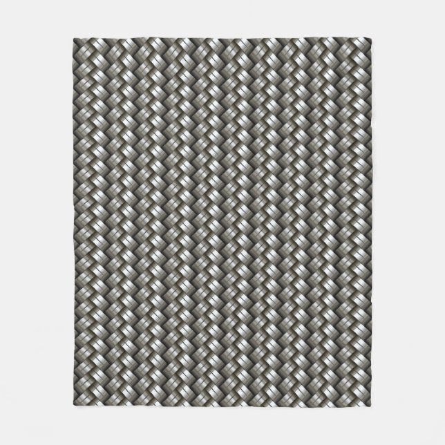 Woven metal pattern fleece blanket (Front)