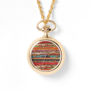 Woven natural fabric rope weave watch