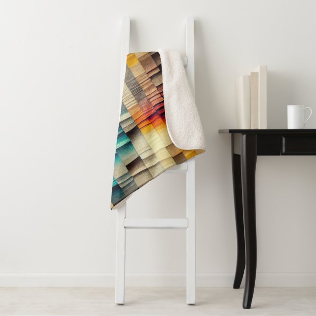 Woven pattern stylish blanket (In Situ)