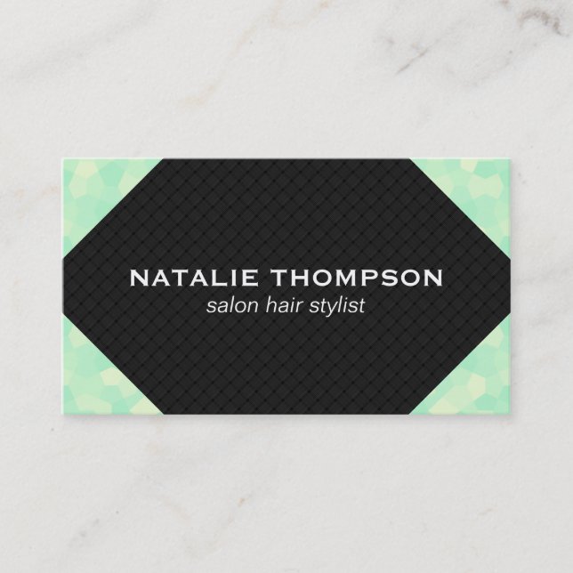 Woven & Polygons Business Card (Front)