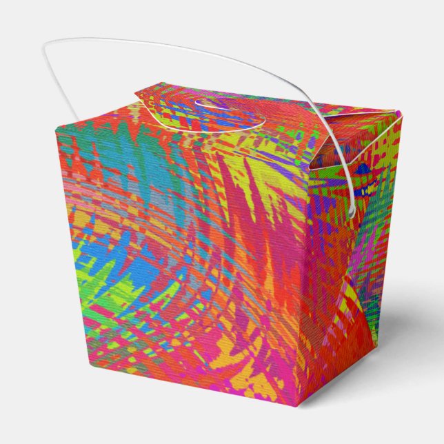 Woven Rainbow Favour Box (Back Side)