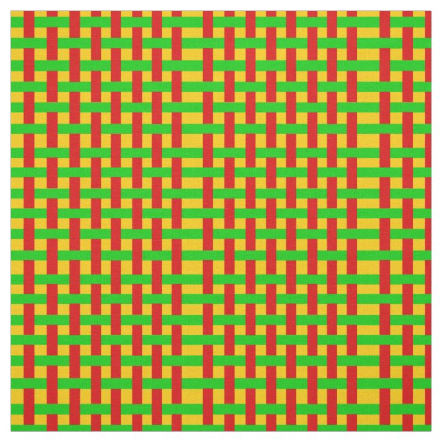 Woven Rasta Fabric (Swatch)