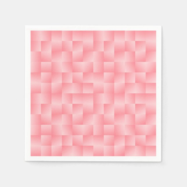 Woven Satin Ribbons - Shell pink Napkin (Front)