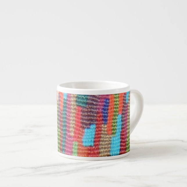 Woven Skyline Large Espresso Mug (Front Right)