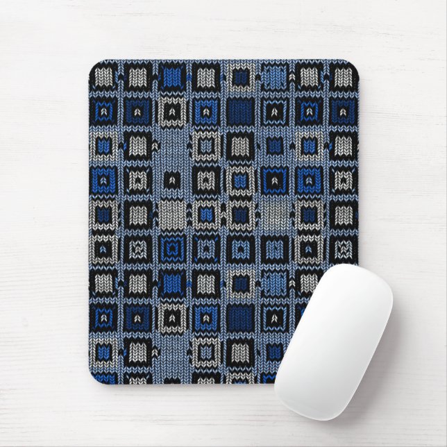 woven squares mouse pad (With Mouse)
