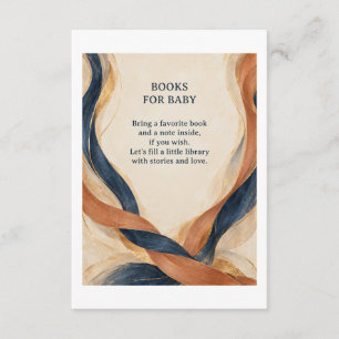 Woven Stories Baby Shower Bring a Book Insert Invitation