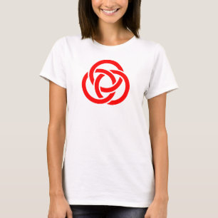 Woven three red rings T-Shirt
