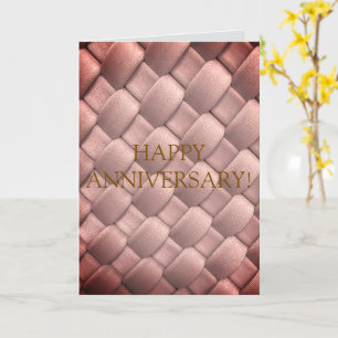 WOVEN TOGETHER FABRIC OVERLAP DESIGN OF LINES CARD