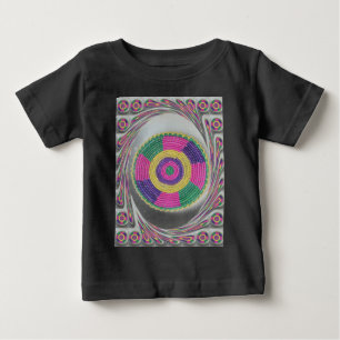 Woven Whirl Art Print Baby T-Shirt