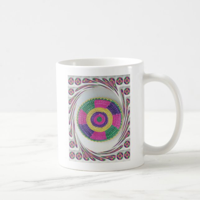 Woven Whirl Art Print Coffee Mug (Right)