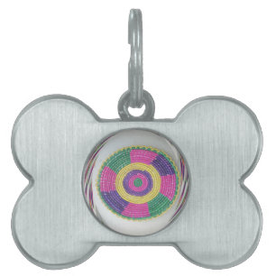 Woven Whirl Art Print Pet ID Tag