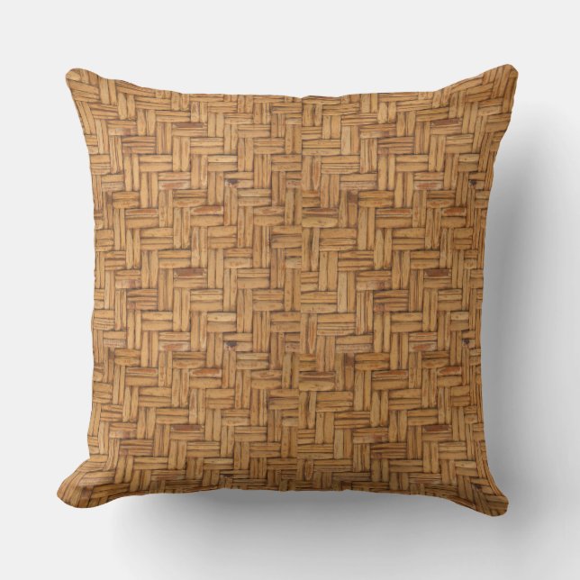 Woven Wicker Pattern Cushion (Front)