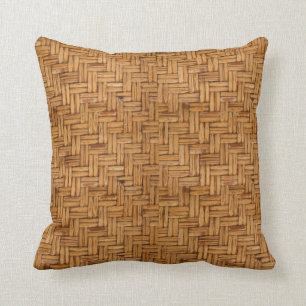 Woven Wicker Pattern Cushion