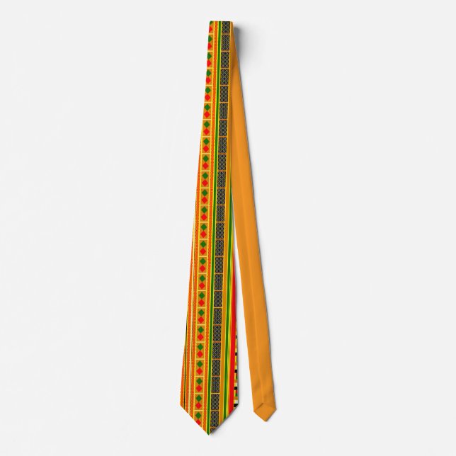 Woven with Pride: Kente Heritage Tie (Front)