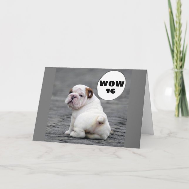 WOW--***16**** WAY TO GO! CARD (Front)