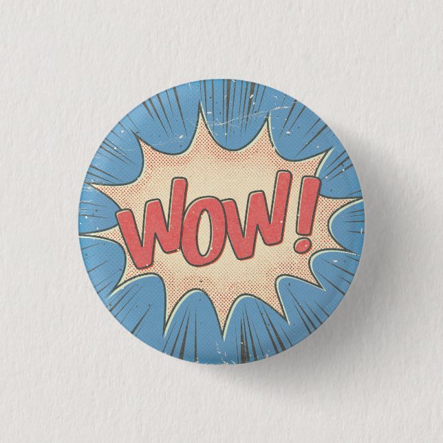 Wow! 3 Cm Round Badge (Front)