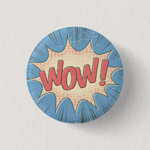 Wow! 3 Cm Round Badge
