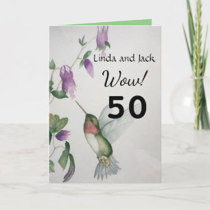 Wow! 50th Anniversary Years of Love Garden Card