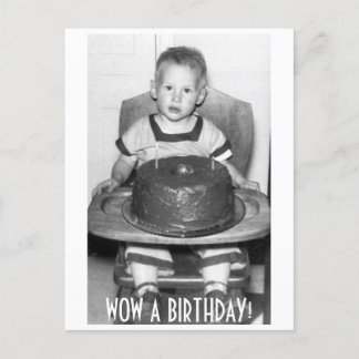 WOW A BIRTHDAY! POSTCARD