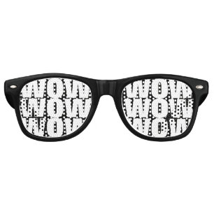 WOW amazing party shades glasses with custom text