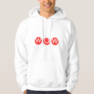 WOW Bold Minimal Typography T-Shirt Hoodie