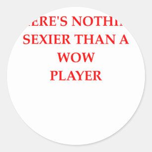 WOW CLASSIC ROUND STICKER