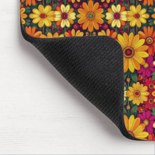 Wow! Colourful and Bright floral pattern. Mouse Pad