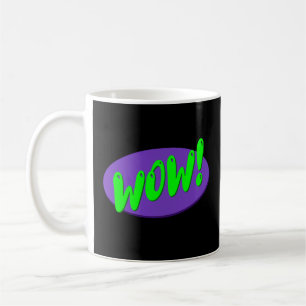 "Wow!" Comic Book Style Text Coffee Mug