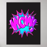 Wow Comic Pop Poster<br><div class="desc">Wow Comic Pop Poster</div>