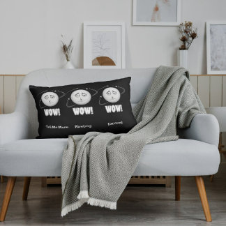 Wow expressionless moon face lumbar pillow