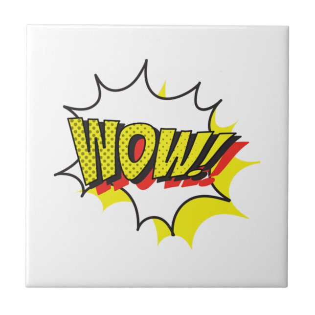 Wow free day Classic Ceramic Tile (Front)