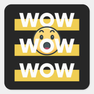 wow free day Classic  Square Sticker