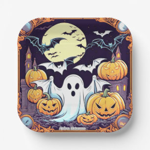 Wow Halloween Thrill Paper Plate
