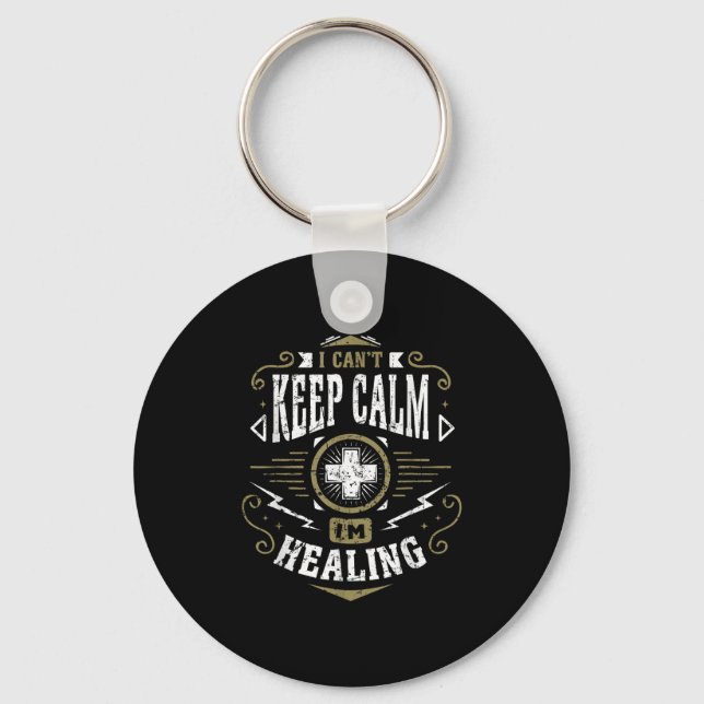 Wow Healer I Can't Keep Calm I'm Gaming  Key Ring (Front)