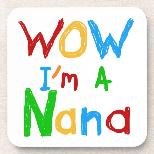 WOW I'm a Nana tshirts and Gifts Coaster (Front)