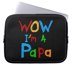 Wow I'm a Papa Tshirts and GIfts Laptop Sleeve