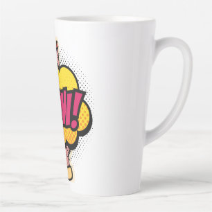 "Wow" Logo Design Latte Mug