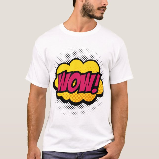 "Wow" Logo Design T-Shirt (Front)