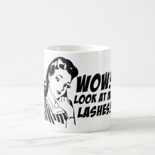 Wow! Look at My Lashes Mug Design