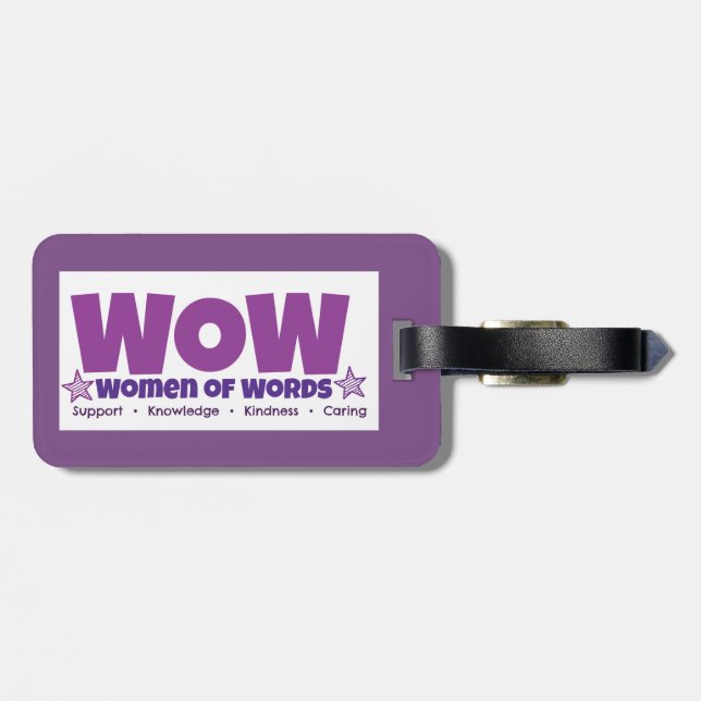 WOW luggage tag (Back Horizontal)
