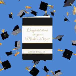 Wow! Master's degree Graduation card