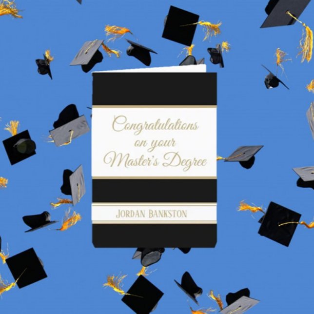 Wow! Master's degree Graduation card (Creator Uploaded)
