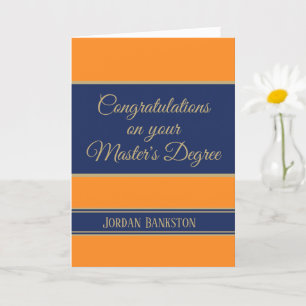 Wow! Master's degree Graduation card