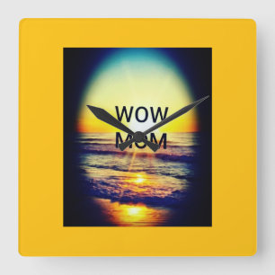 Wow Mum Wall Clock