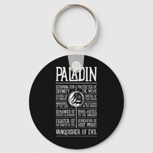 Wow Paladin Role Playing Gamer 1 Key Ring