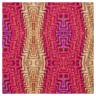 WOW! Pink Coral Gold Pretty 3D  Fabric