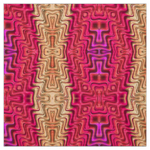 WOW! Pink Coral Gold Pretty 3D  Fabric