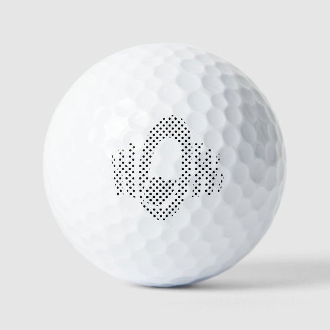 WOW! Pop Art Custom Golf Balls - Fun Comic Style  (Front)